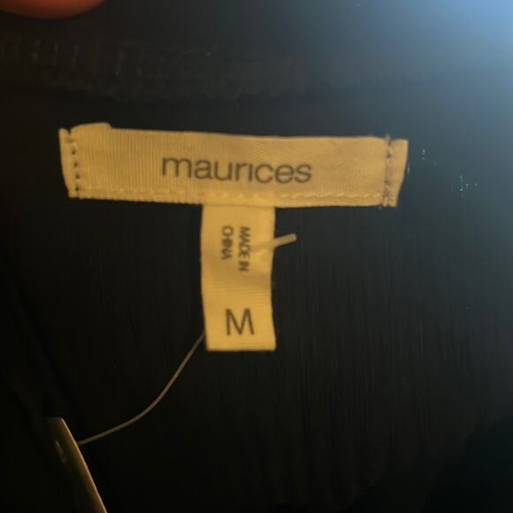 Maurice’s Black Ribbed Midi Dress size M - Picture 5 of 12